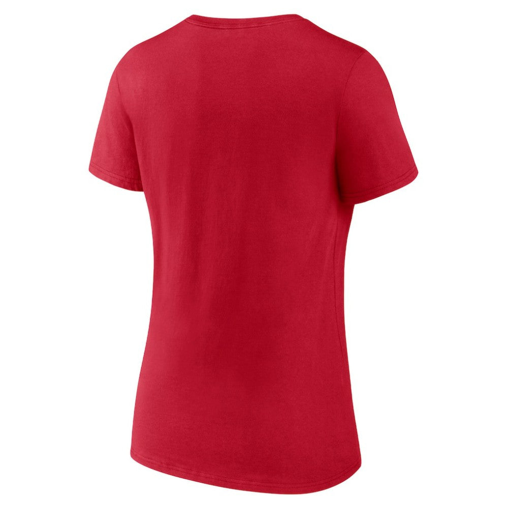 Red Arizona Diamondbacks Women's Official Logo V-Neck T-Shirt