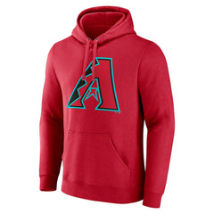 Red Arizona Diamondbacks Official Logo Pullover Hoodie