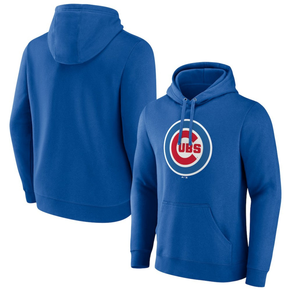 Royal Chicago Cubs Official Logo Pullover Hoodie