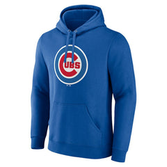 Royal Chicago Cubs Official Logo Pullover Hoodie