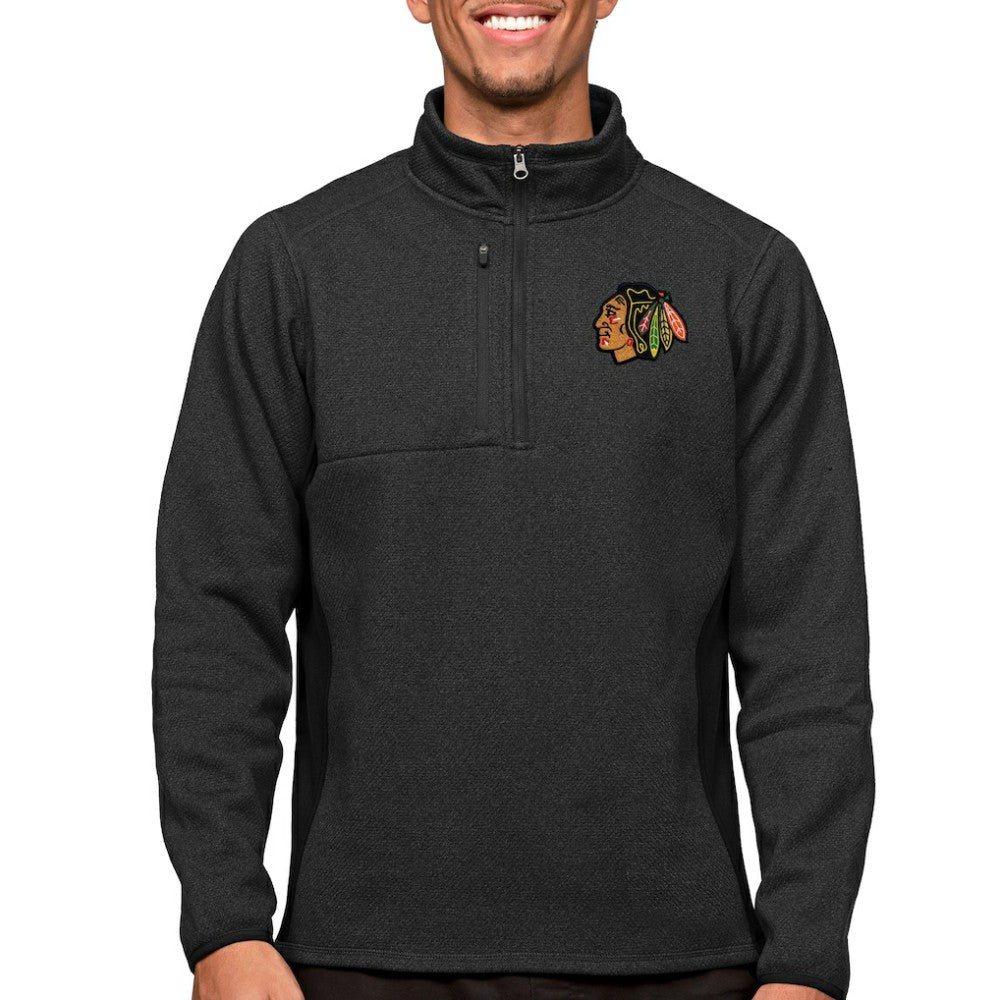 NHL Chicago Blackhawks Antigua Course Quarter-Zip Pullover Top