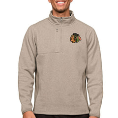 NHL Chicago Blackhawks Antigua Course Quarter-Zip Pullover Top