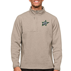 NHL Dallas Stars Antigua Course Quarter-Zip Pullover Top