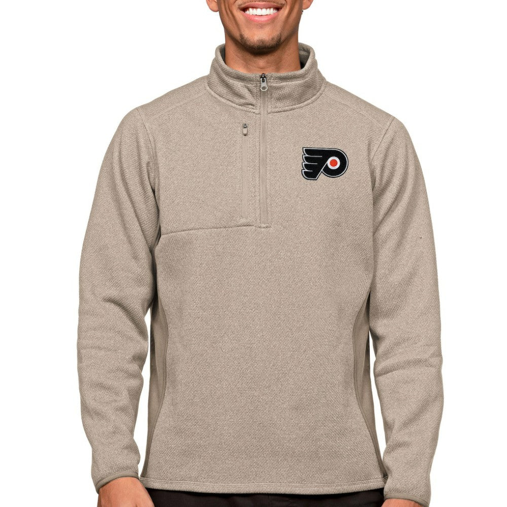 NHL Philadelphia Flyers Antigua Course Quarter-Zip Pullover Top