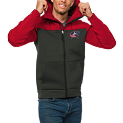 NHL Columbus Blue Jackets Antigua Protect Full-Zip Hoodie
