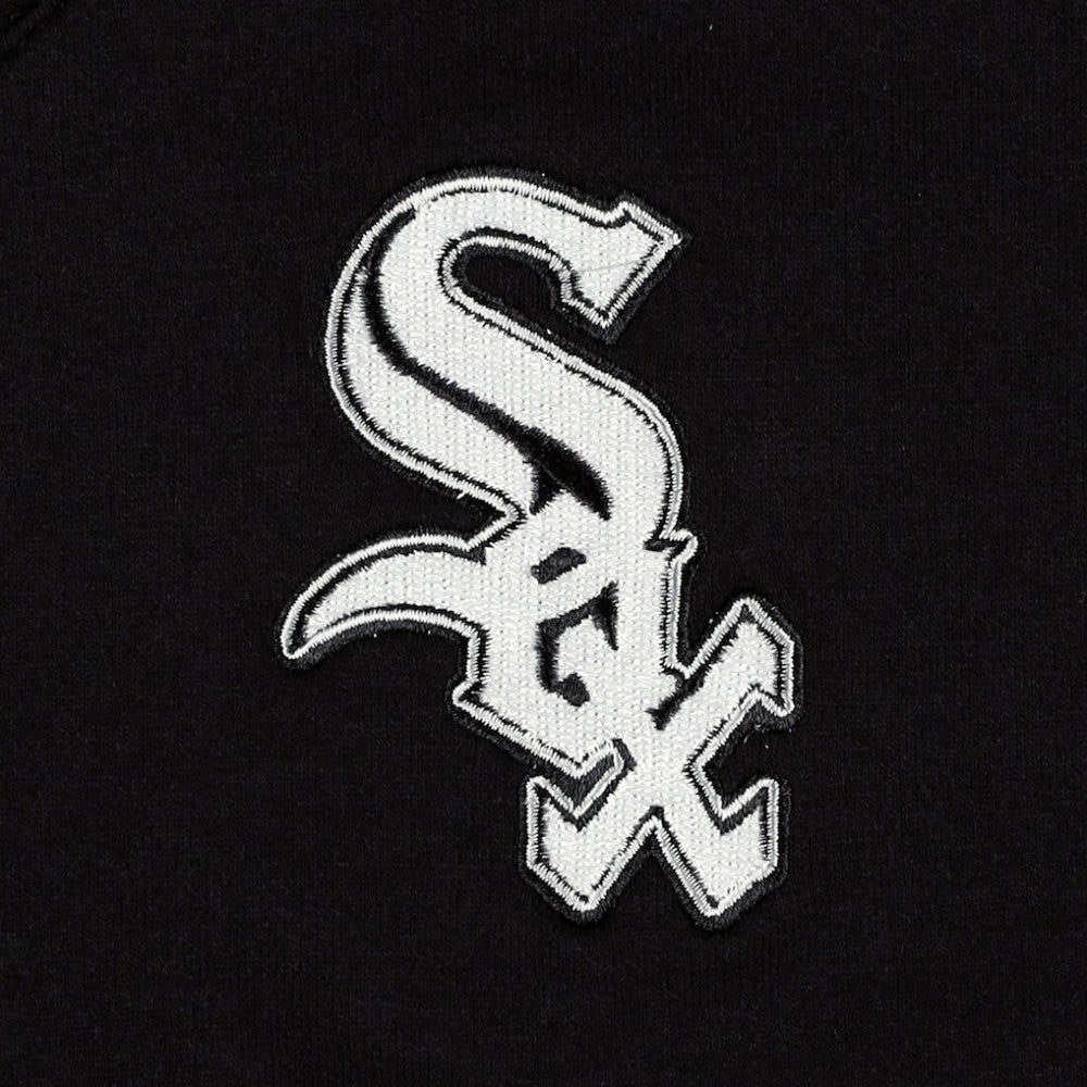 Black Chicago White Sox DKNY Sport Women's Lily V-Neck Pullover Sweatshirt