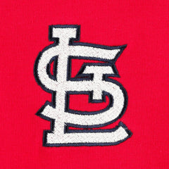 Red St. Louis Cardinals DKNY Sport Women's Lily V-Neck Pullover Sweatshirt