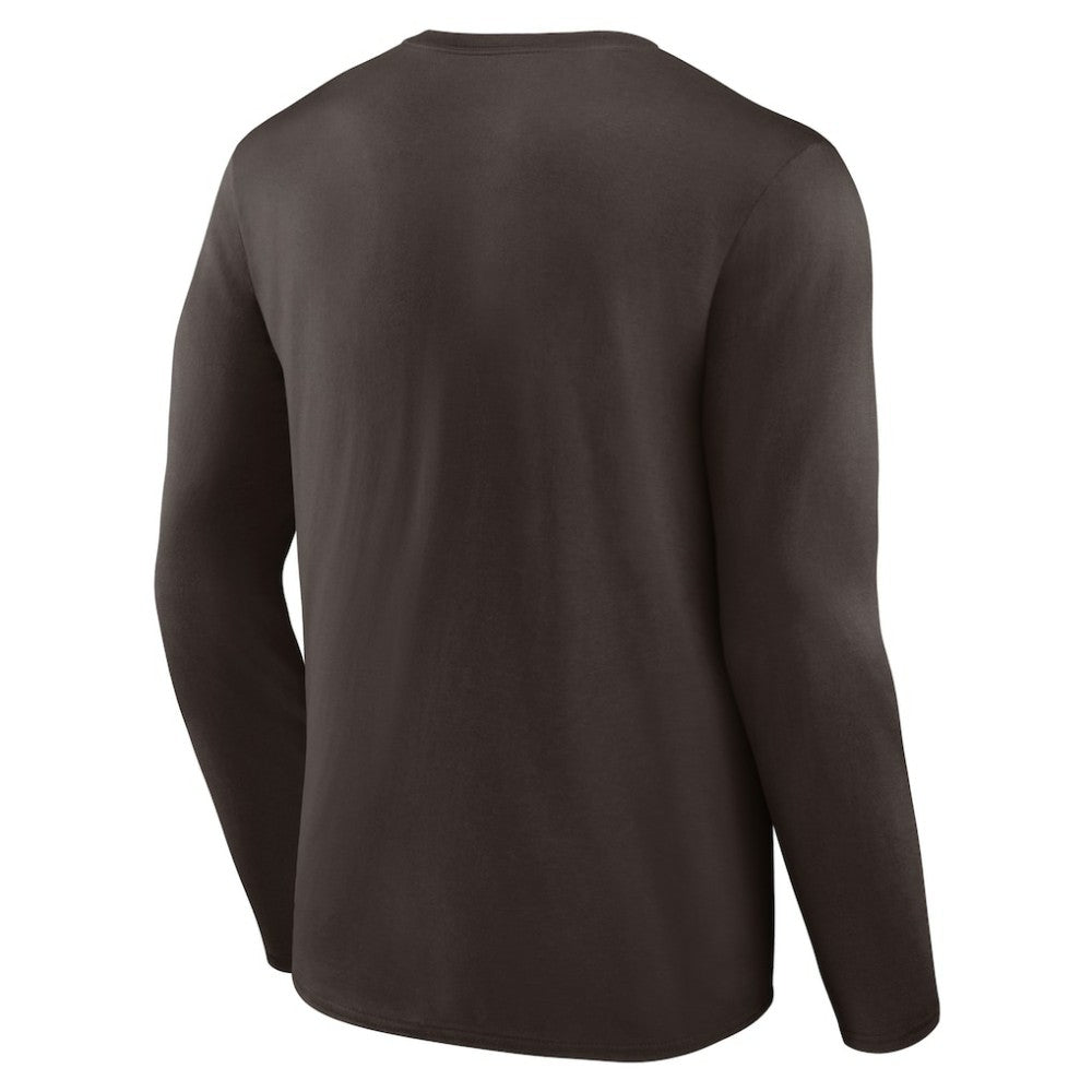 Brown San Diego Padres Team Lockup Long Sleeve T-Shirt