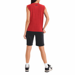 Red Los Angeles Angels DKNY Sport Women's Madison Tri-Blend Tank Top