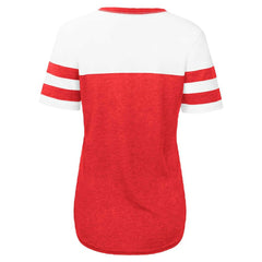 Red/White St. Louis Cardinals Touch Women's Setter Lightweight Fitted T-Shirt