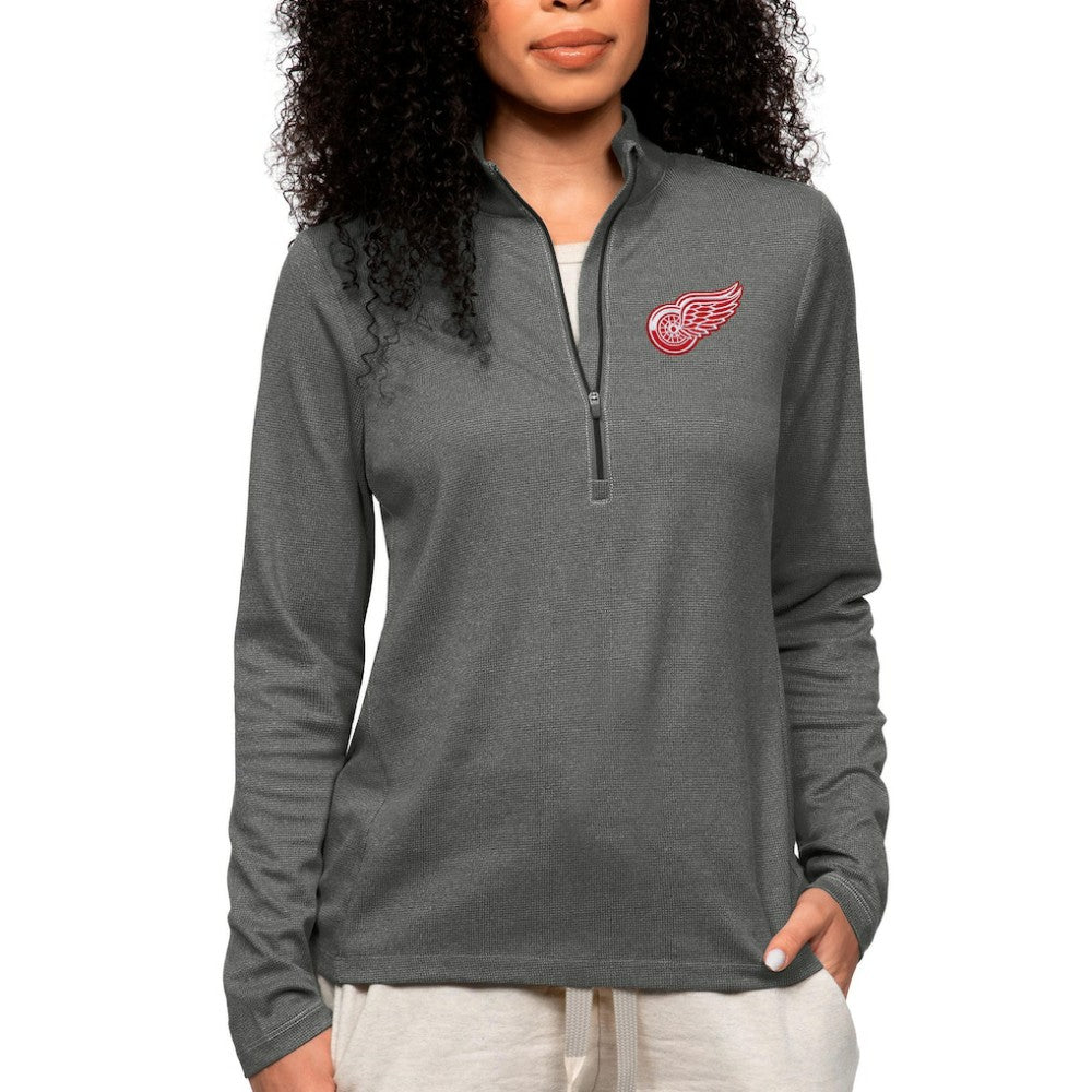 NHL Detroit Red Wings Antigua Women's Epic Quarter-Zip Pullover Top