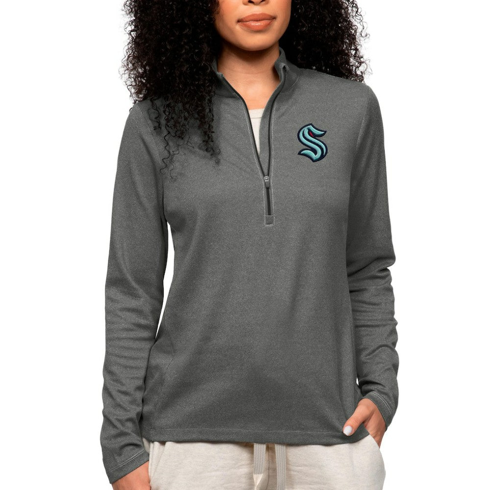 NHL Seattle Kraken Antigua Women's Epic Quarter-Zip Pullover Top