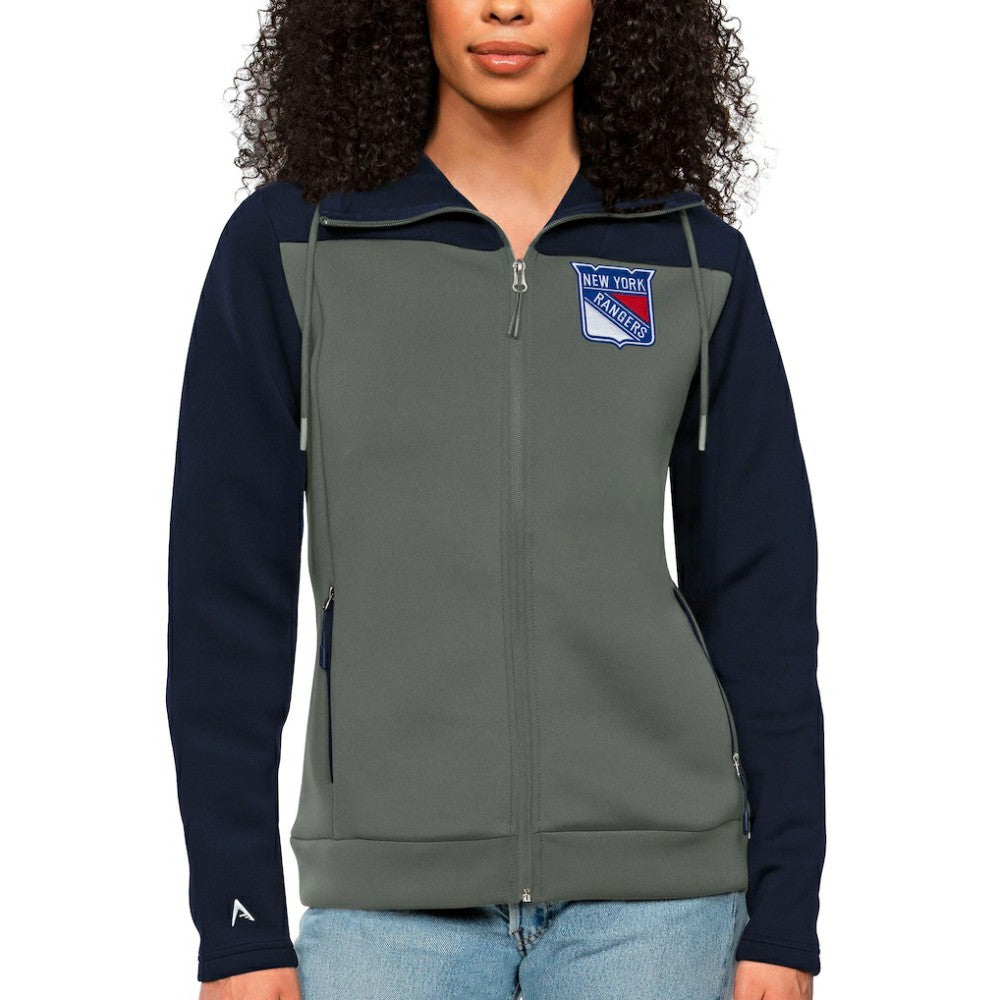 NHL New York Rangers Antigua Women's Protect Full-Zip Hoodie