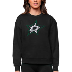 NHL Dallas Stars Antigua Women's Team Logo Victory Crewneck Pullover Sweatshirt