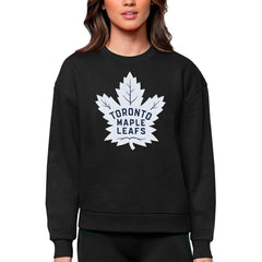 NHL Toronto Maple Leafs Antigua Women's Team Logo Victory Crewneck Pullover Sweatshirt