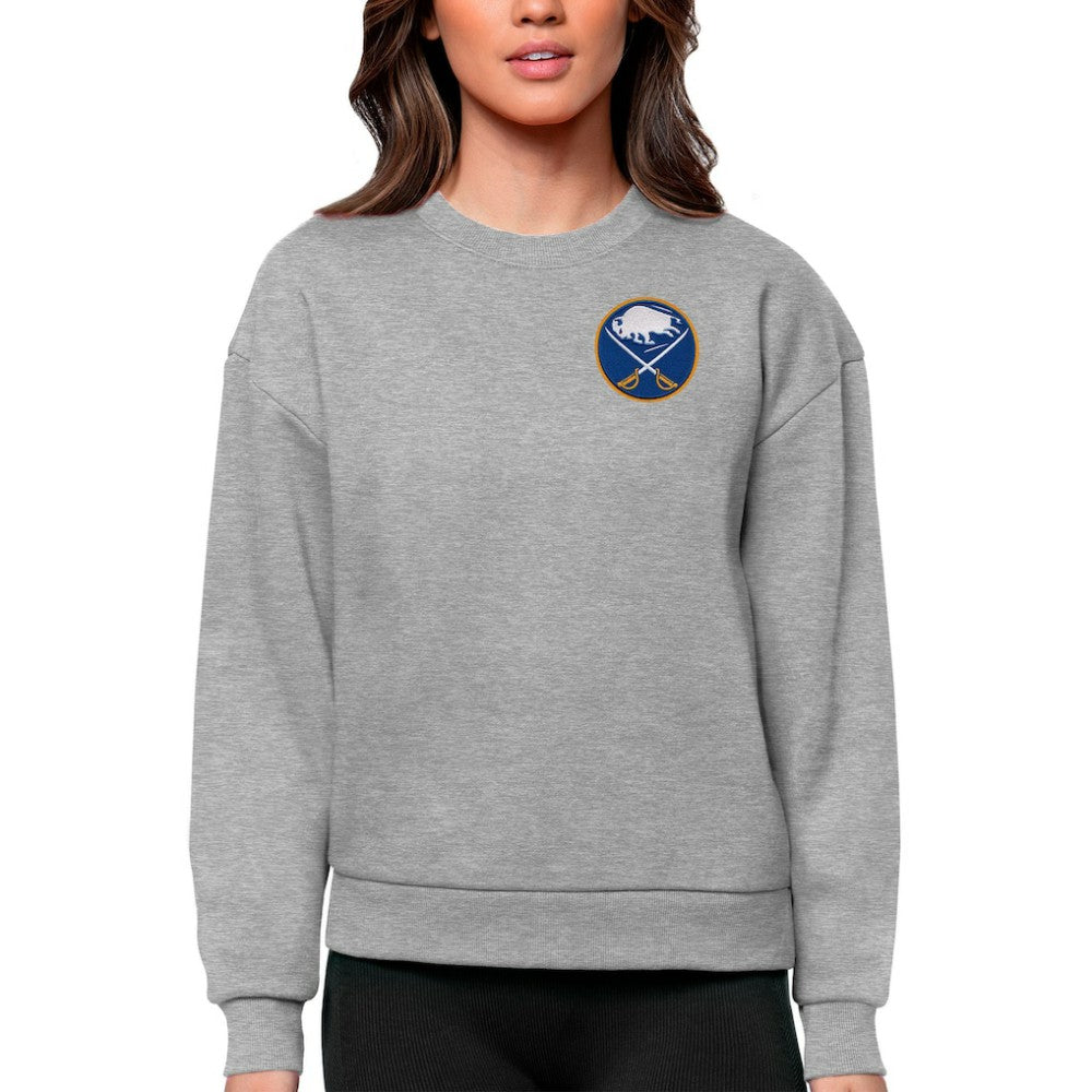 NHL Buffalo Sabres Antigua Women's Victory Crewneck Pullover Sweatshirt