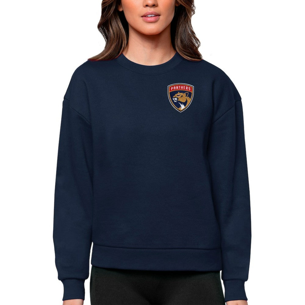 NHL Florida Panthers Antigua Women's Victory Crewneck Pullover Sweatshirt