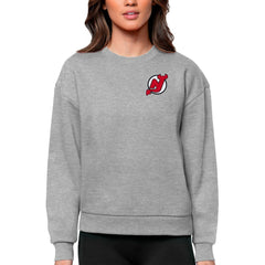 NHL New Jersey Devils Antigua Women's Victory Crewneck Pullover Sweatshirt