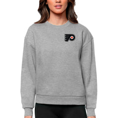 NHL Philadelphia Flyers Antigua Women's Victory Crewneck Pullover Sweatshirt