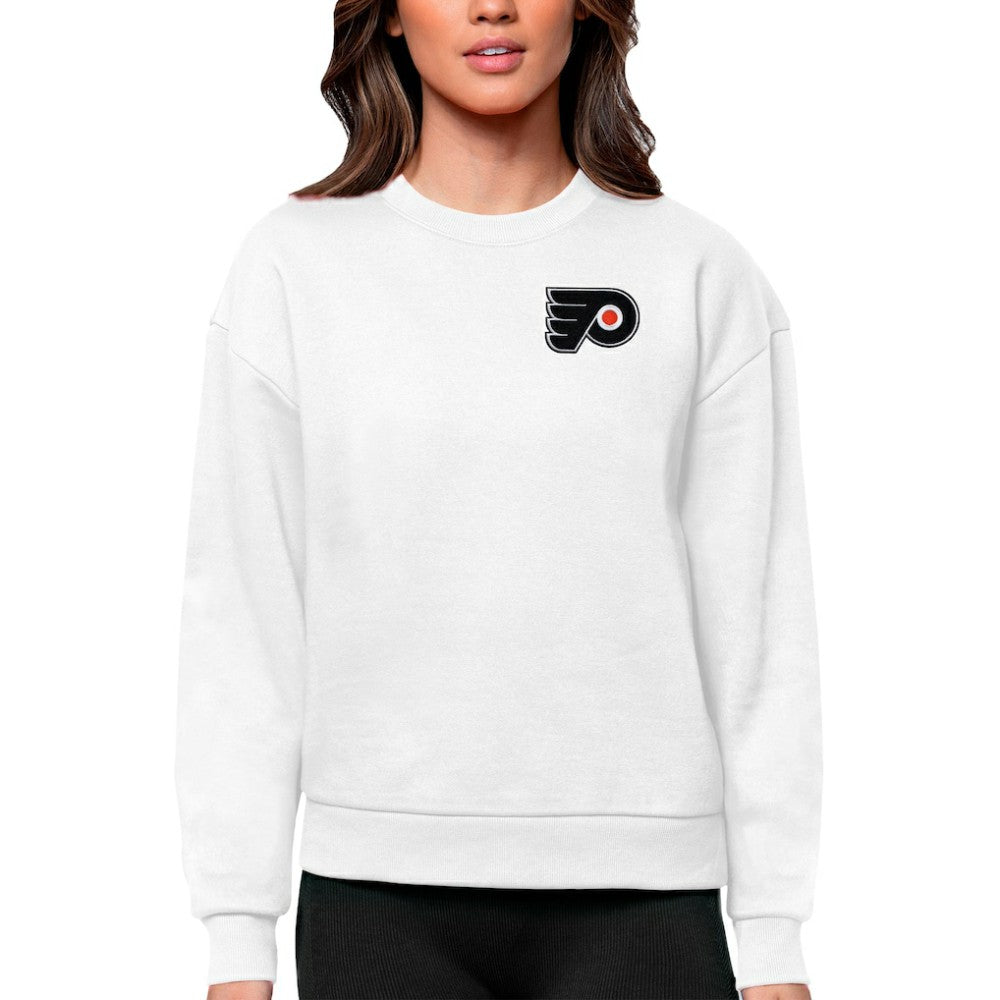 NHL Philadelphia Flyers Antigua Women's Victory Crewneck Pullover Sweatshirt