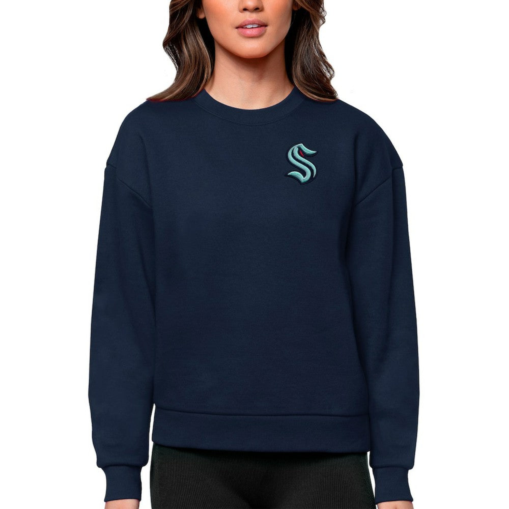 NHL Seattle Kraken Antigua Women's Victory Crewneck Pullover Sweatshirt