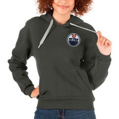 NHL Edmonton Oilers Antigua Women's Victory Pullover Hoodie