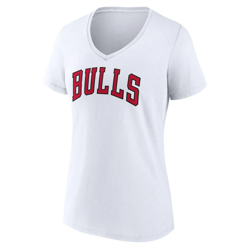 Chicago Bulls Women's Wordmark V-Neck T-Shirt sale