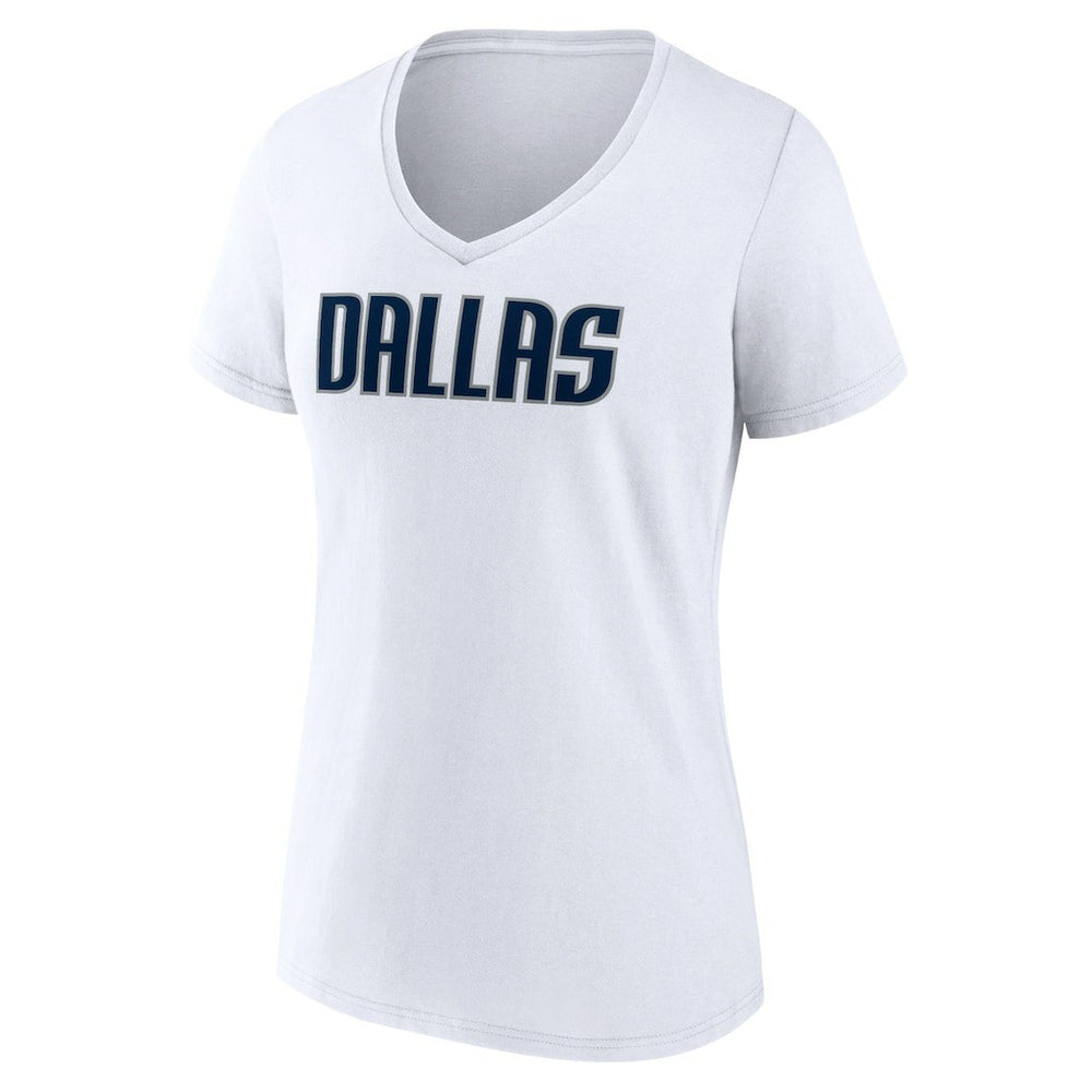 Dallas Mavericks Women's Wordmark V-Neck T-Shirt sale