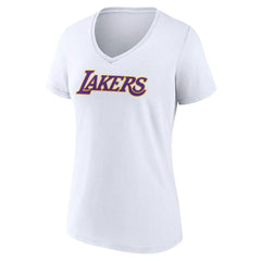 Los Angeles Lakers Women's Wordmark V-Neck T-Shirt