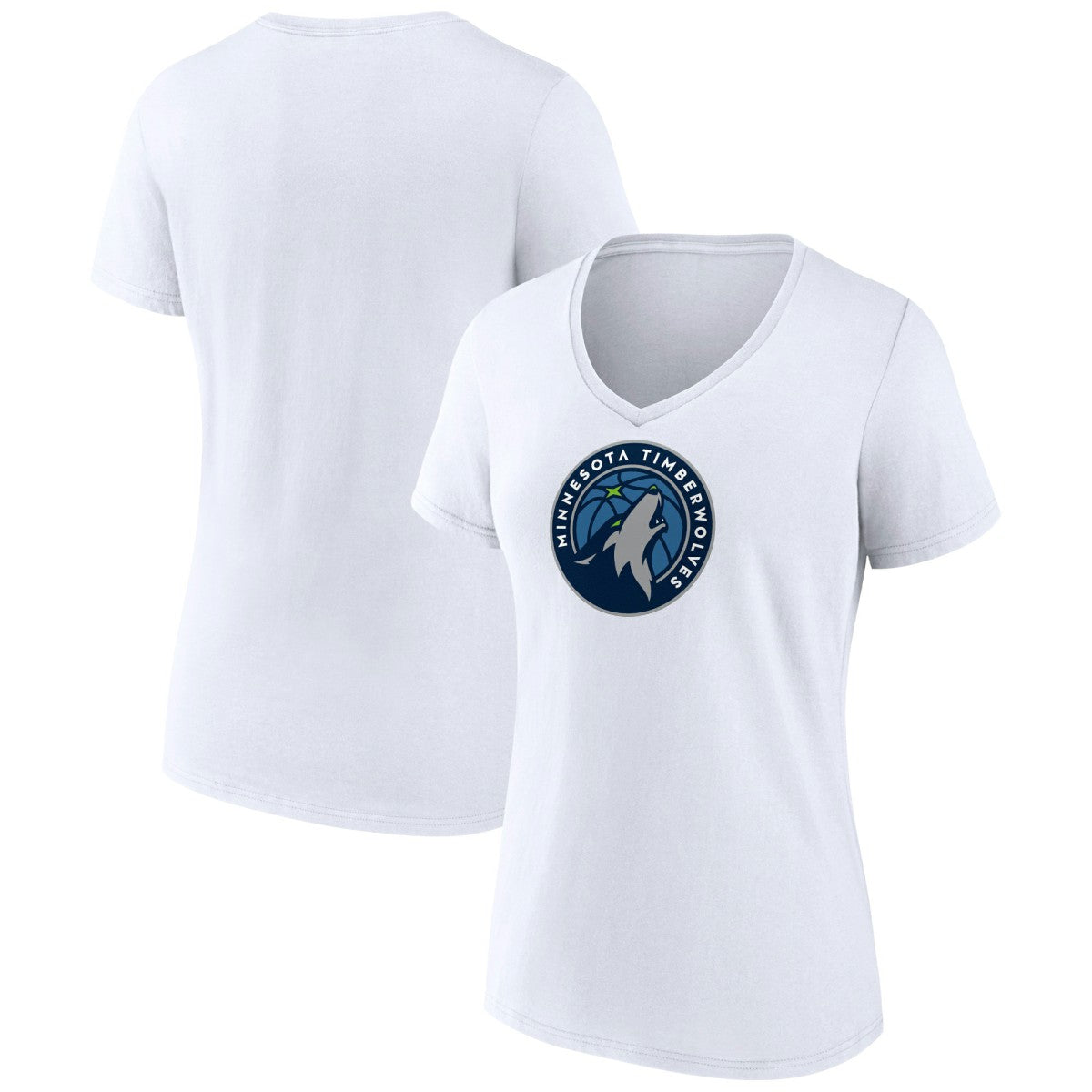 Minnesota Timberwolves Women's Logo V-Neck T-Shirt