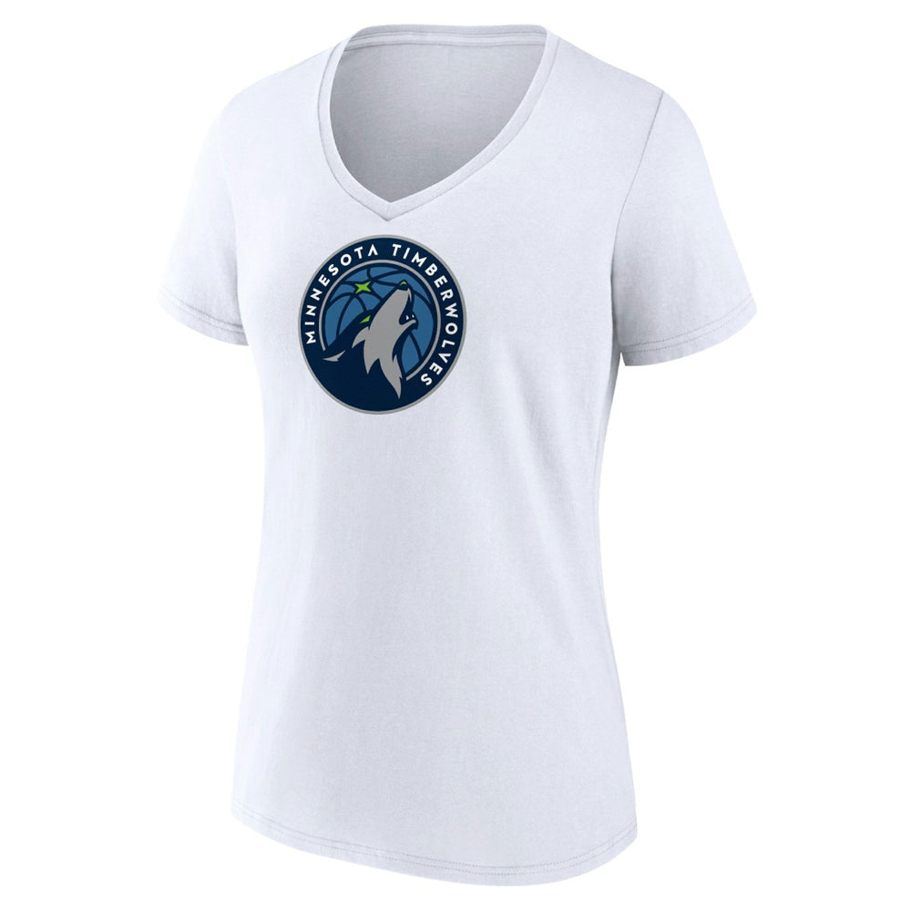 Minnesota Timberwolves Women's Logo V-Neck T-Shirt