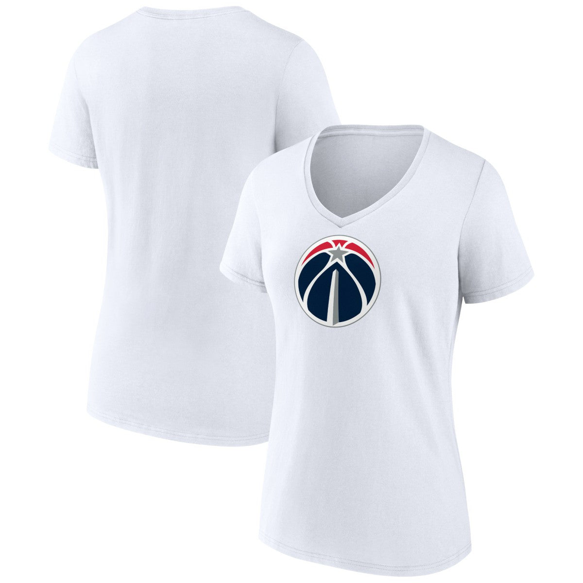 Washington Wizards Women's Primary Logo V-Neck T-Shirt