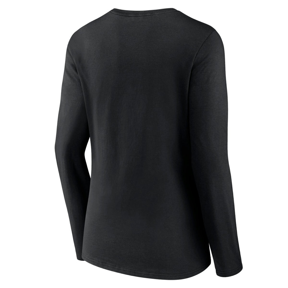 Toronto Raptors Women's Logo Long Sleeve V-Neck T-Shirt