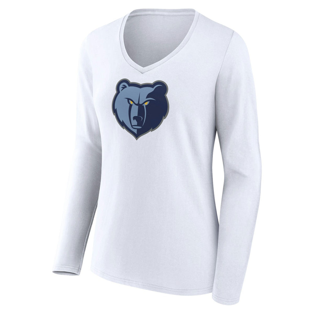 Memphis Grizzlies Women's Logo Long Sleeve V-Neck T-Shirt