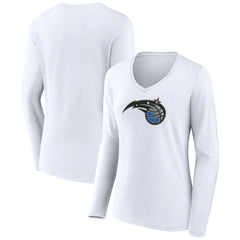 Orlando Magic Women's Logo Long Sleeve V-Neck T-Shirt