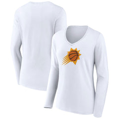 Phoenix Suns Women's Logo Long Sleeve V-Neck T-Shirt