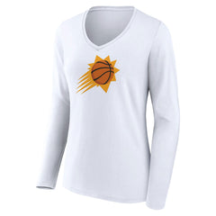 Phoenix Suns Women's Logo Long Sleeve V-Neck T-Shirt