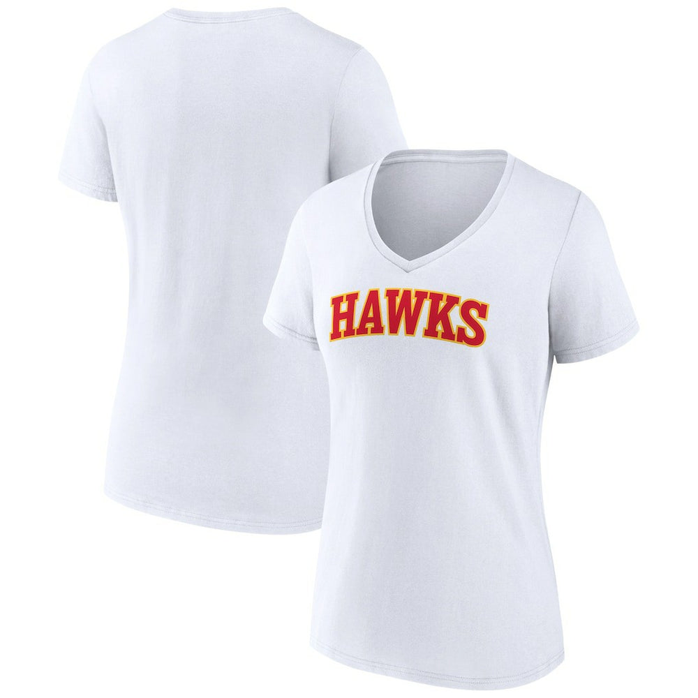 Atlanta Hawks Women's Wordmark V-Neck T-Shirt
