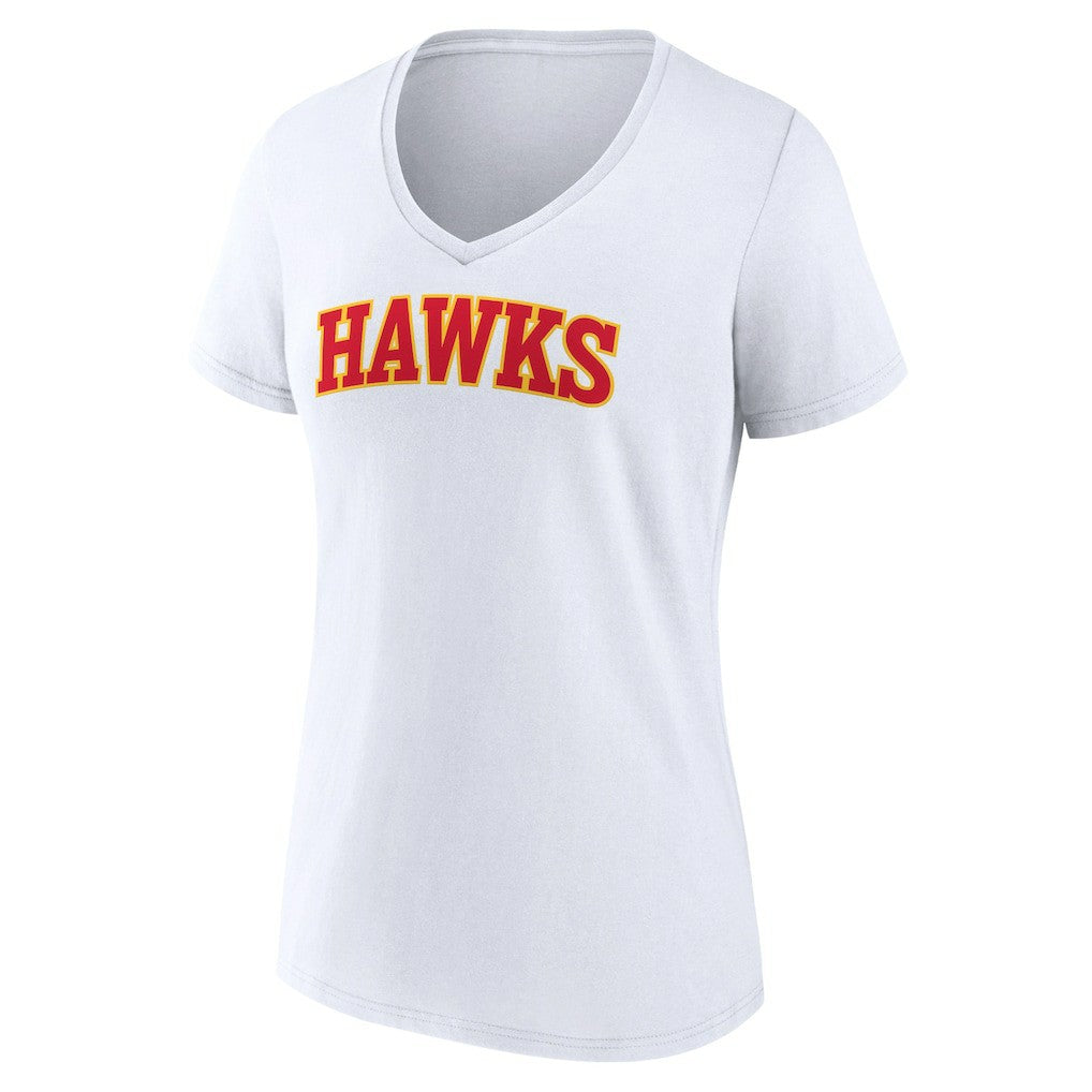 Atlanta Hawks Women's Wordmark V-Neck T-Shirt