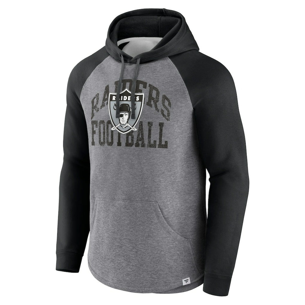 Favorite Arch Raglan Pullover Hoodie - Las Vegas Raiders Hoodies
