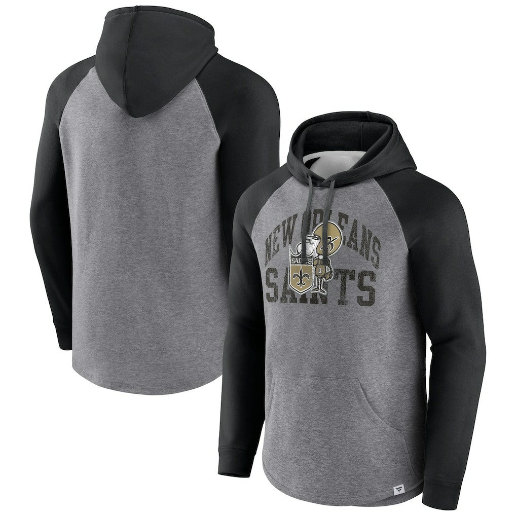 Favorite Arch Raglan Pullover Hoodie - New Orleans Saints Hoodies