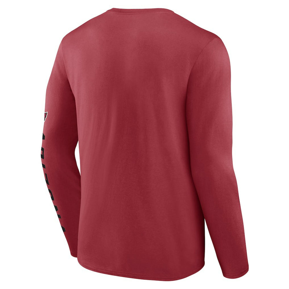 Helmet Platform Long Sleeve T-Shirt - Arizona Cardinals T-shirts