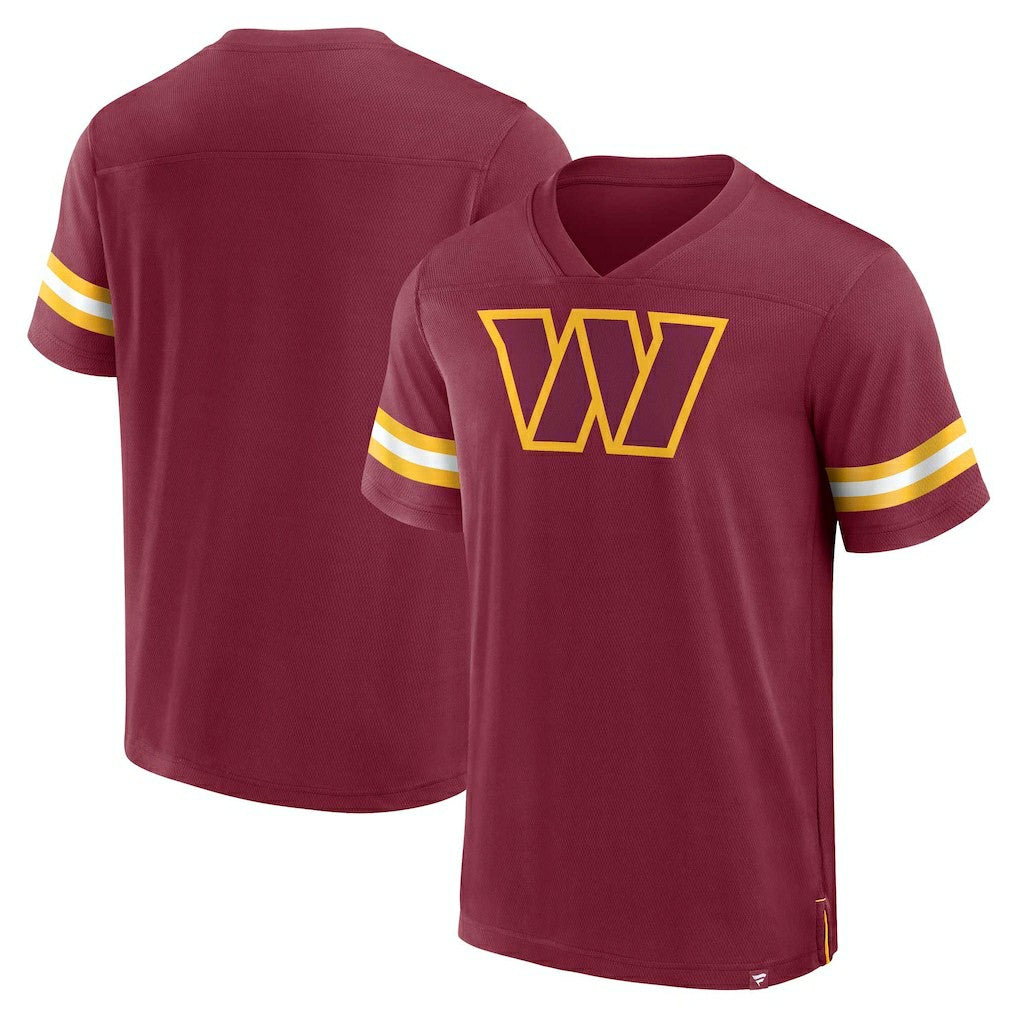 Jersey Tackle V-Neck T-Shirt - Washington Commanders T-shirts