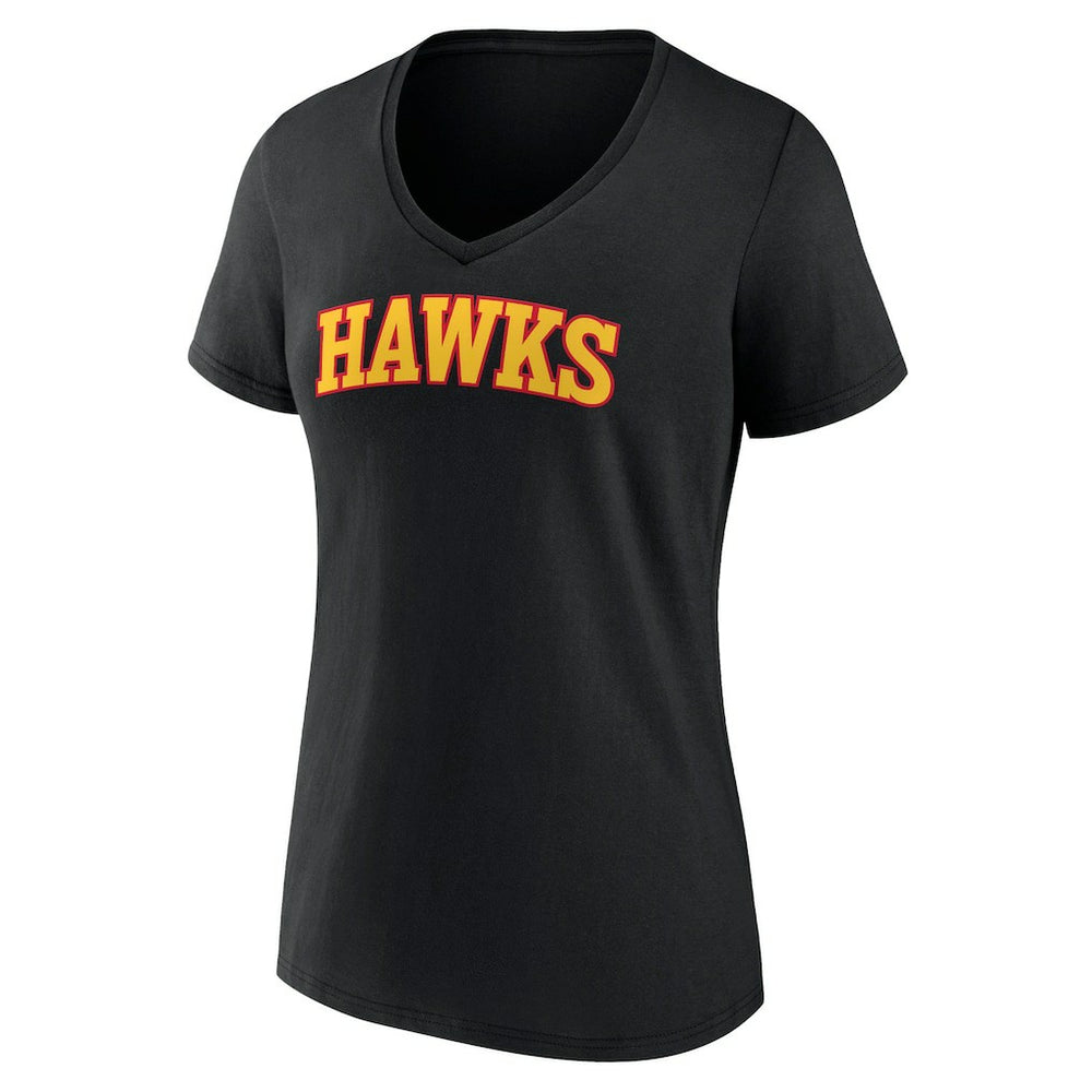 Atlanta Hawks Women's Wordmark V-Neck T-Shirt