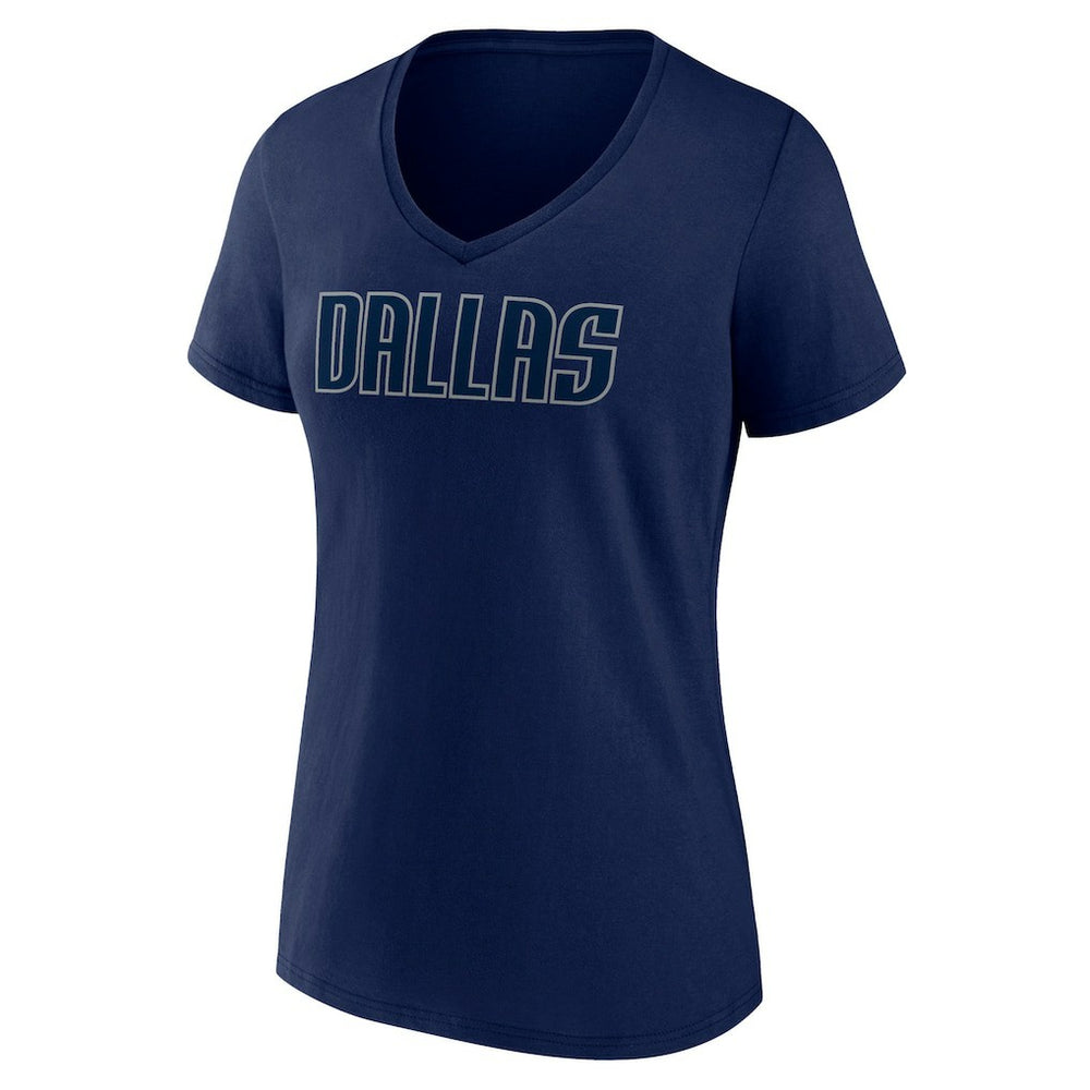 Dallas Mavericks Women's Wordmark V-Neck T-Shirt sale