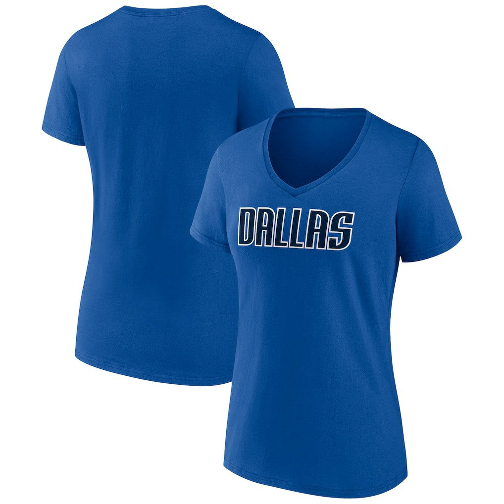 Dallas Mavericks Women's Wordmark V-Neck T-Shirt sale