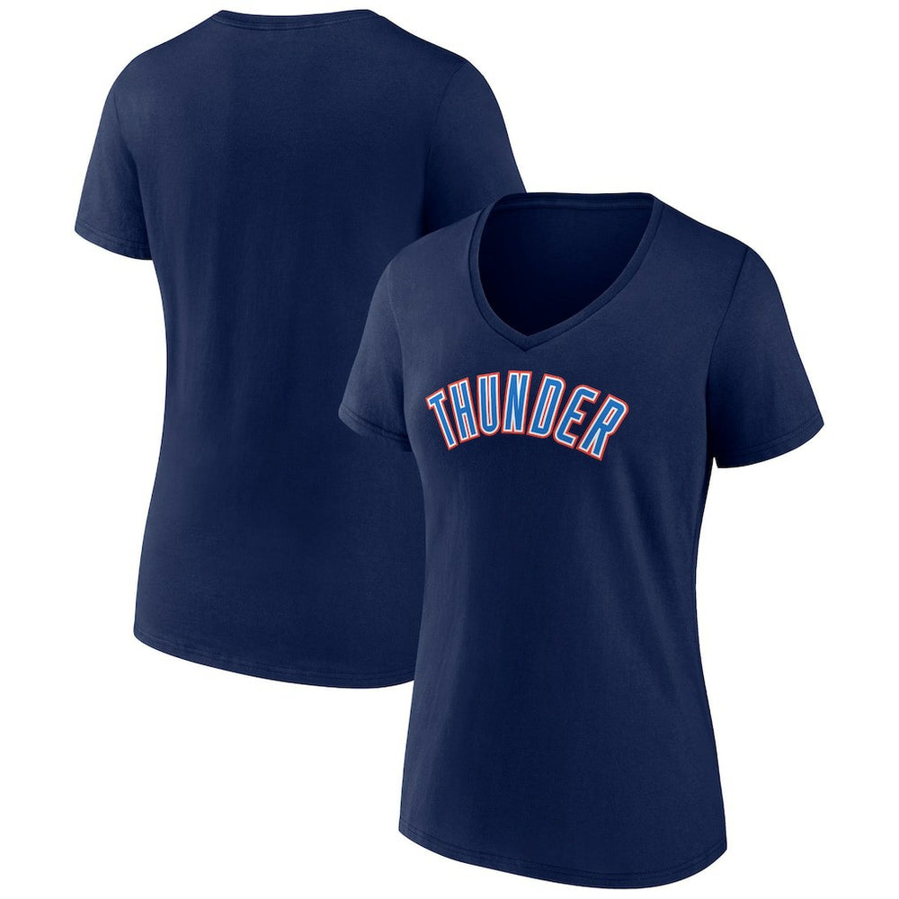 Oklahoma City Thunder Women's Wordmark V-Neck T-Shirt