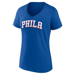 Philadelphia 76ers Women's Wordmark V-Neck T-Shirt