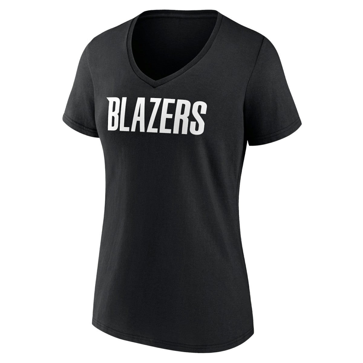 Portland Trail Blazers Women's Wordmark V-Neck T-Shirt