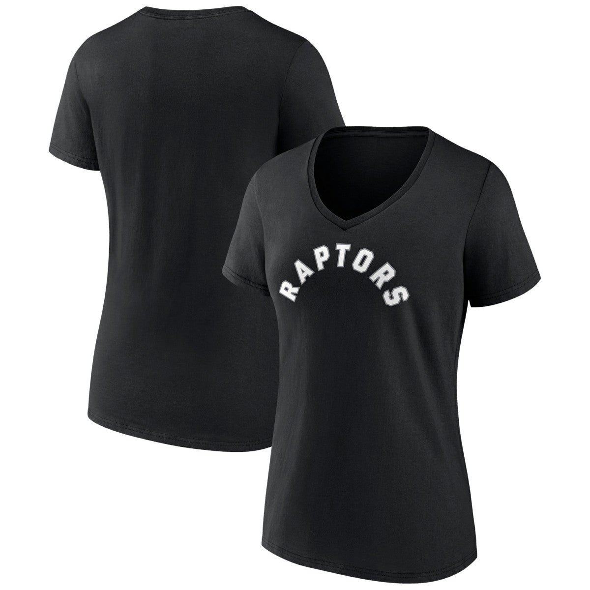 Toronto Raptors Women's Wordmark V-Neck T-Shirt